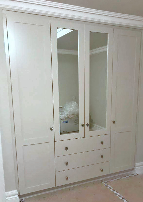 Painted Wardrobe in Alcove